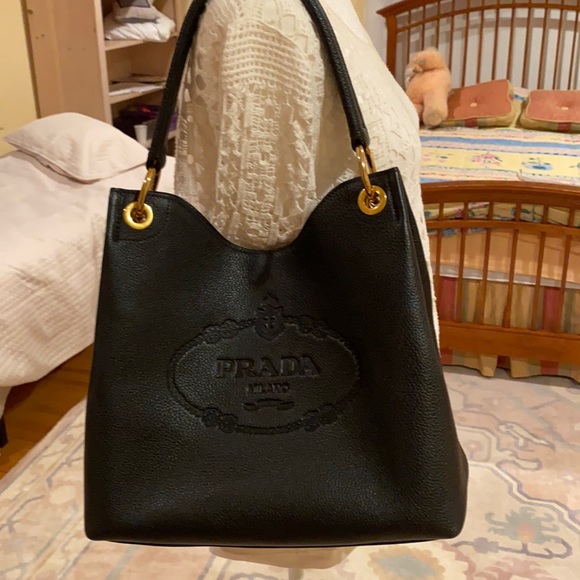 COPY - PRADA leather shoulder bag . - Picture 1 of 13